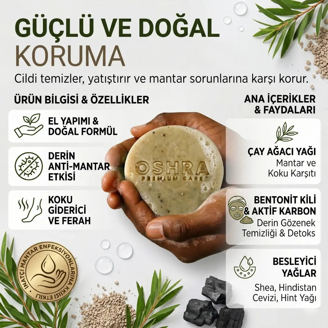 Çay Ağacı Özlü Anti-Mantar Sabun OSHRA
